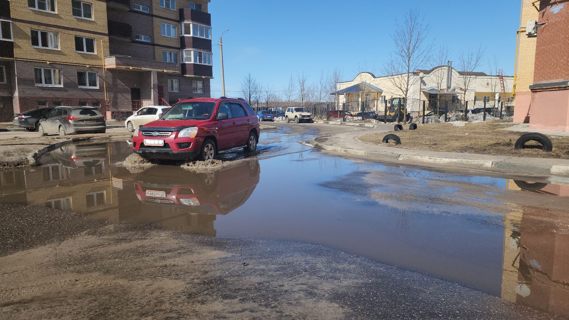 шатура, жкх, жкх и благоустройство, жкх подмосковье, откачка луж, лужа,