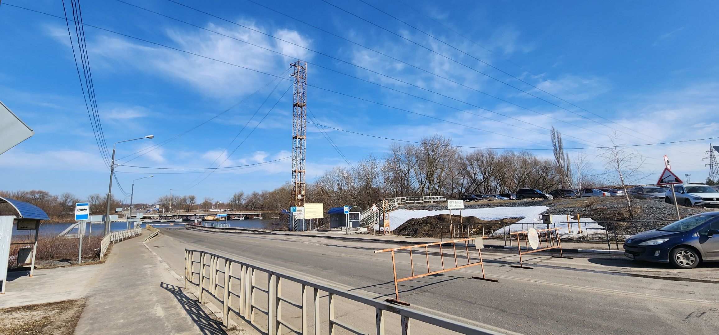 Коломна, паводок, мост,