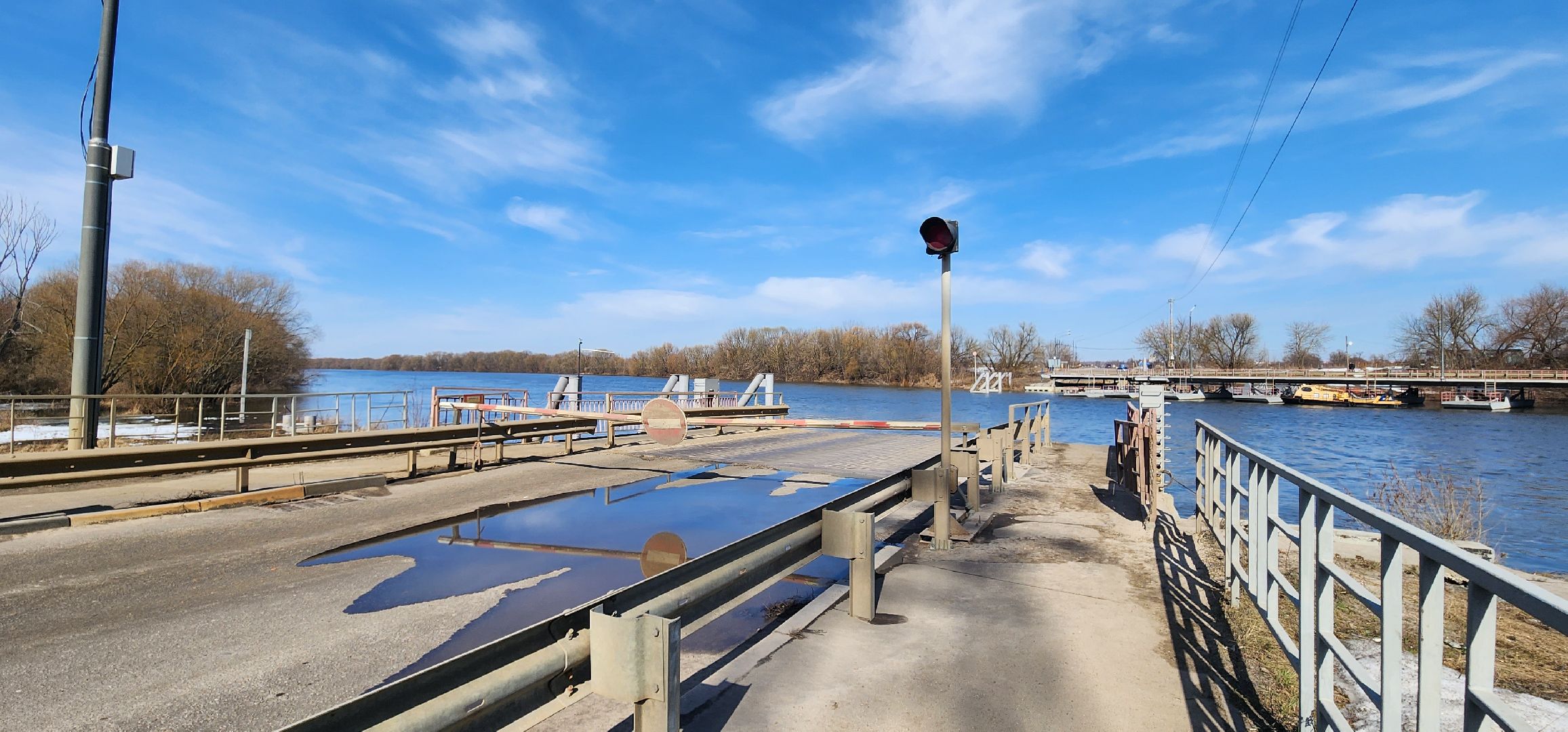 Коломна, паводок, мост,