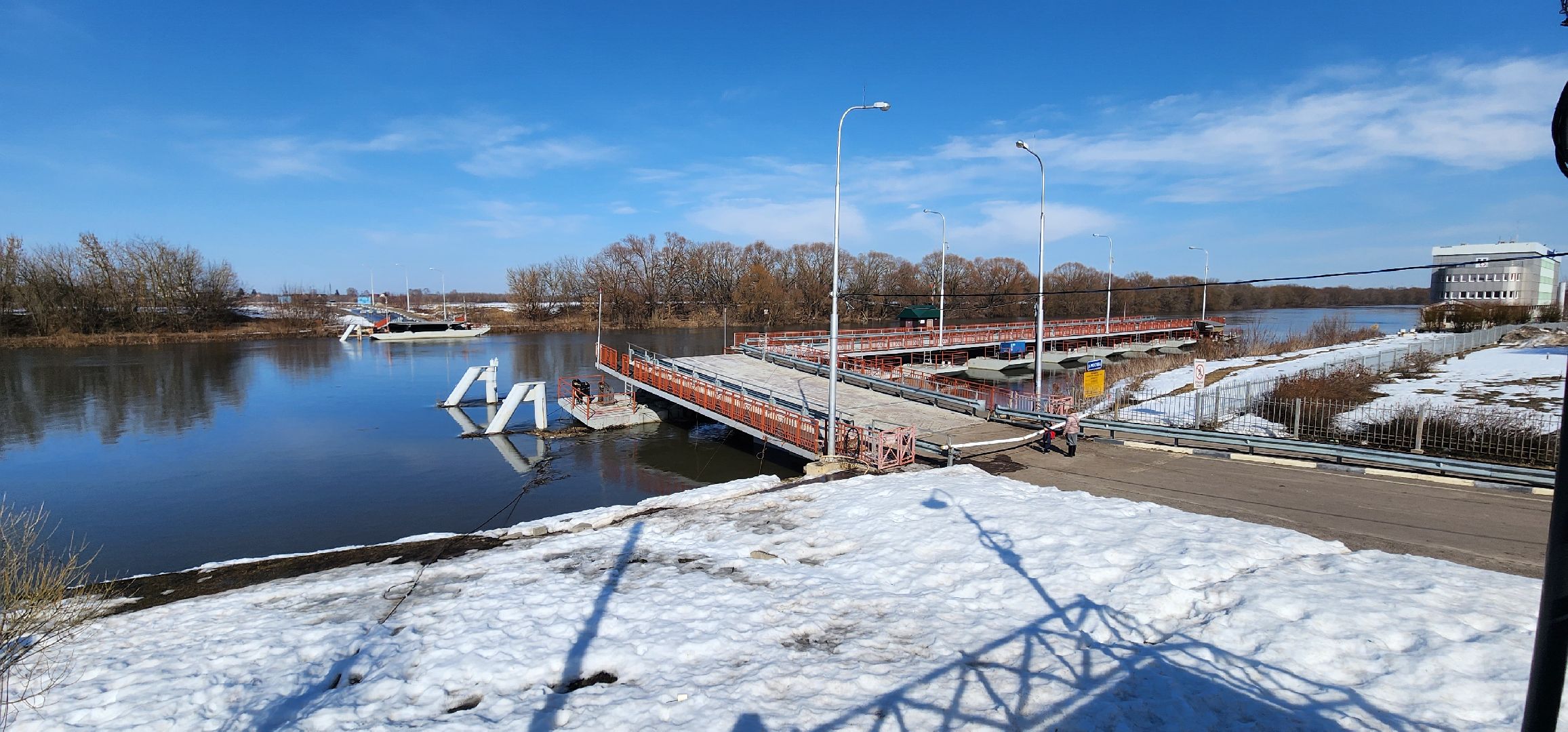 Коломна, паводок, мост, туристический маршрут,