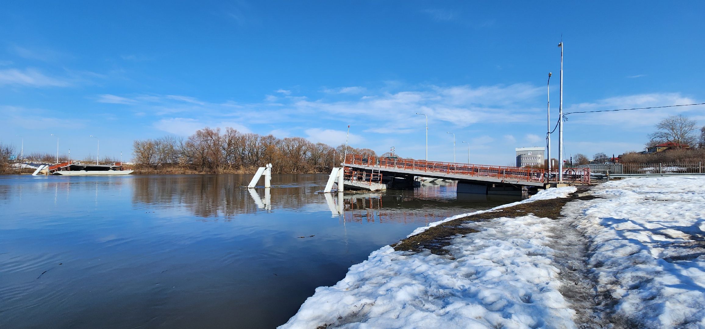 Коломна, паводок, мост, туристический маршрут,