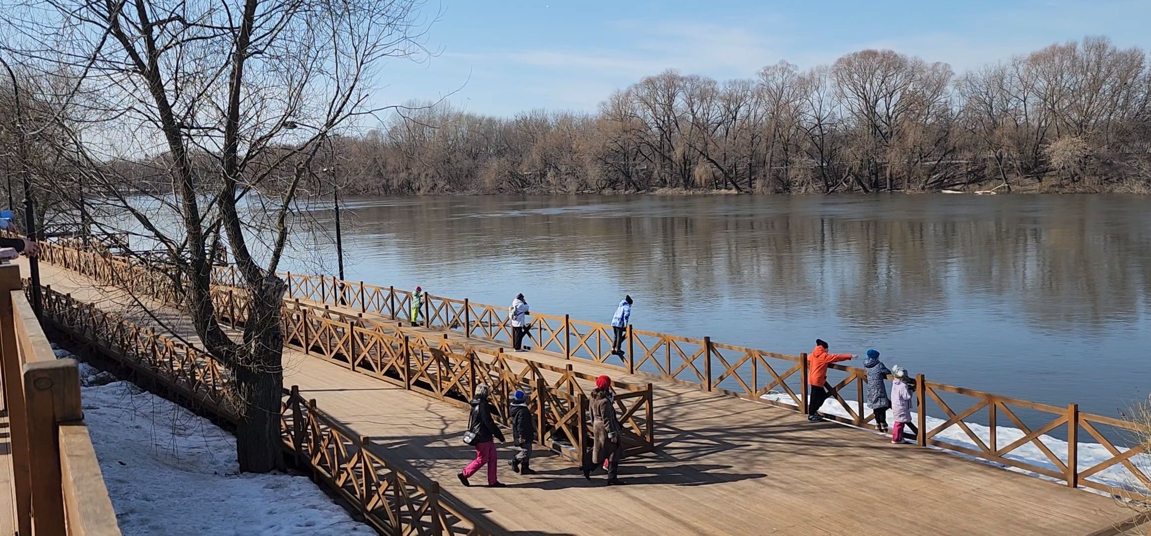 Коломна, паводок, мост, туристический маршрут,