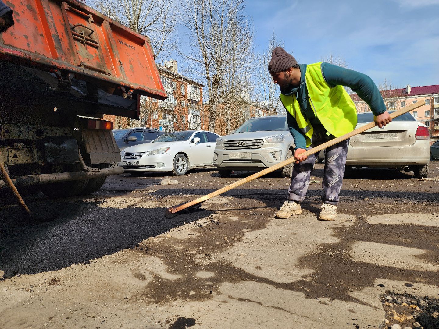 Подольск, дороги, ямочный ремонт, асфальт,