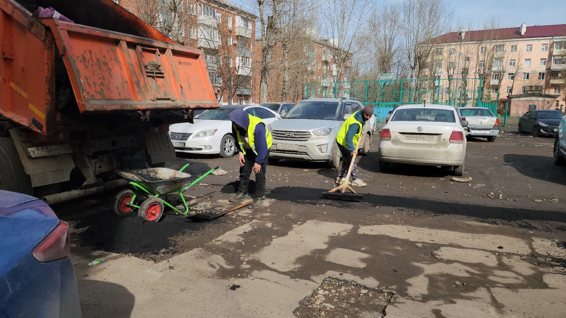 Подольск, дороги, ямочный ремонт, асфальт,