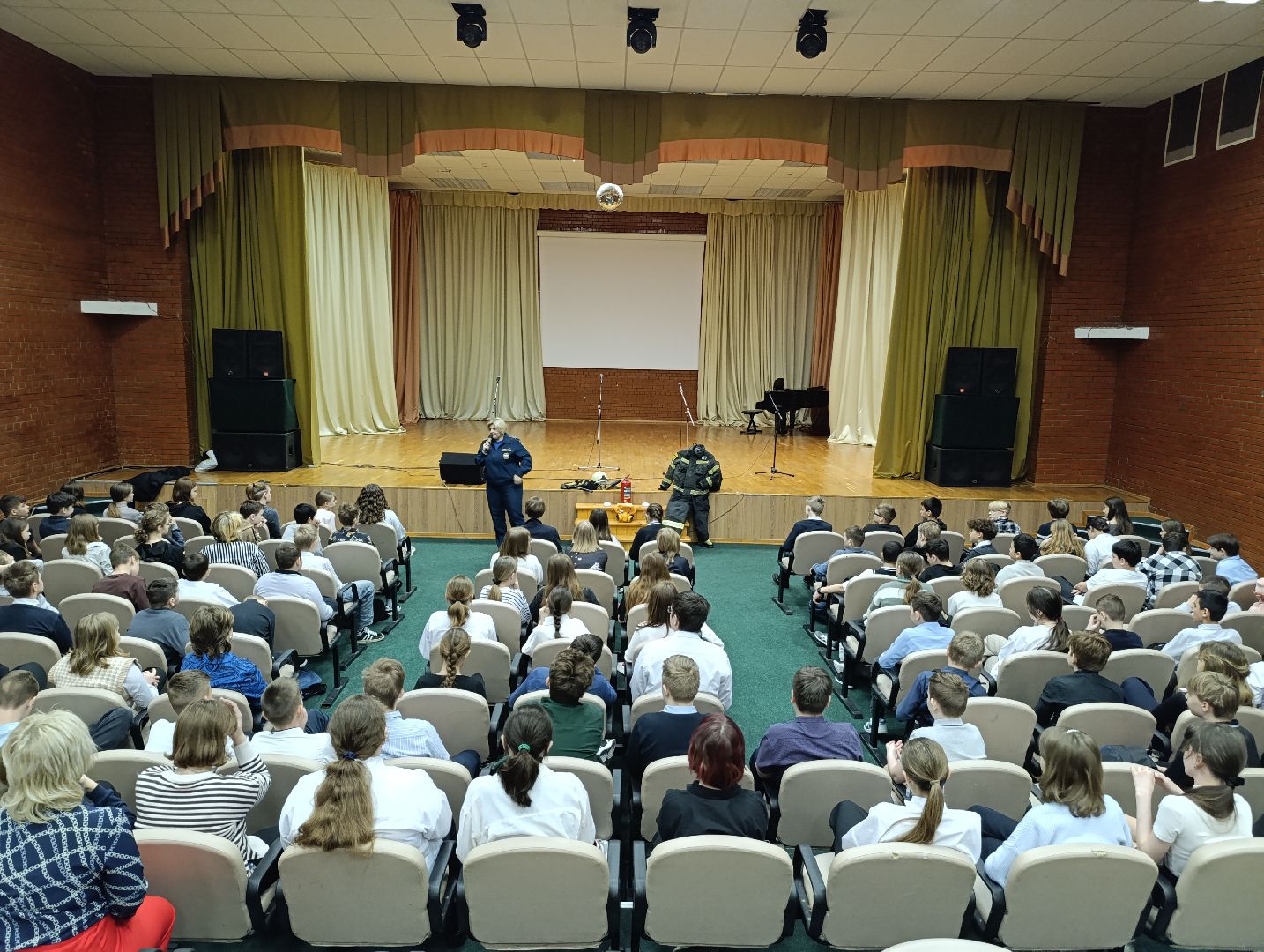 Бронницы, МЧС, Пожарные, Пожарные в школе,