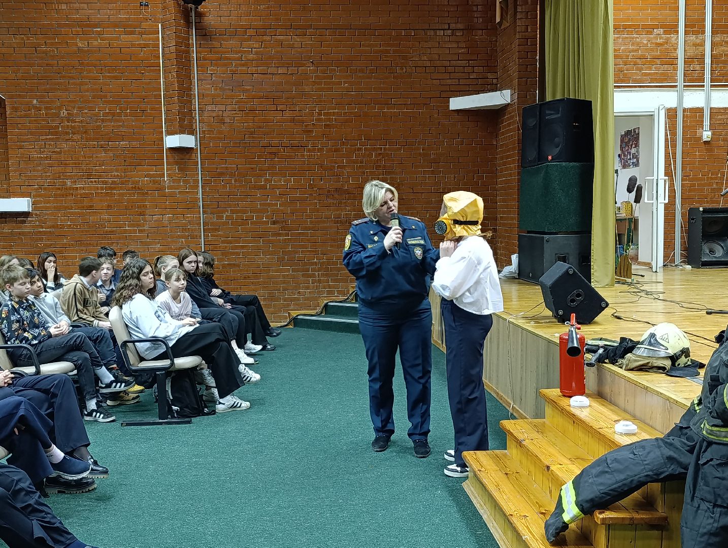 Бронницы, МЧС, Пожарные, Пожарные в школе,