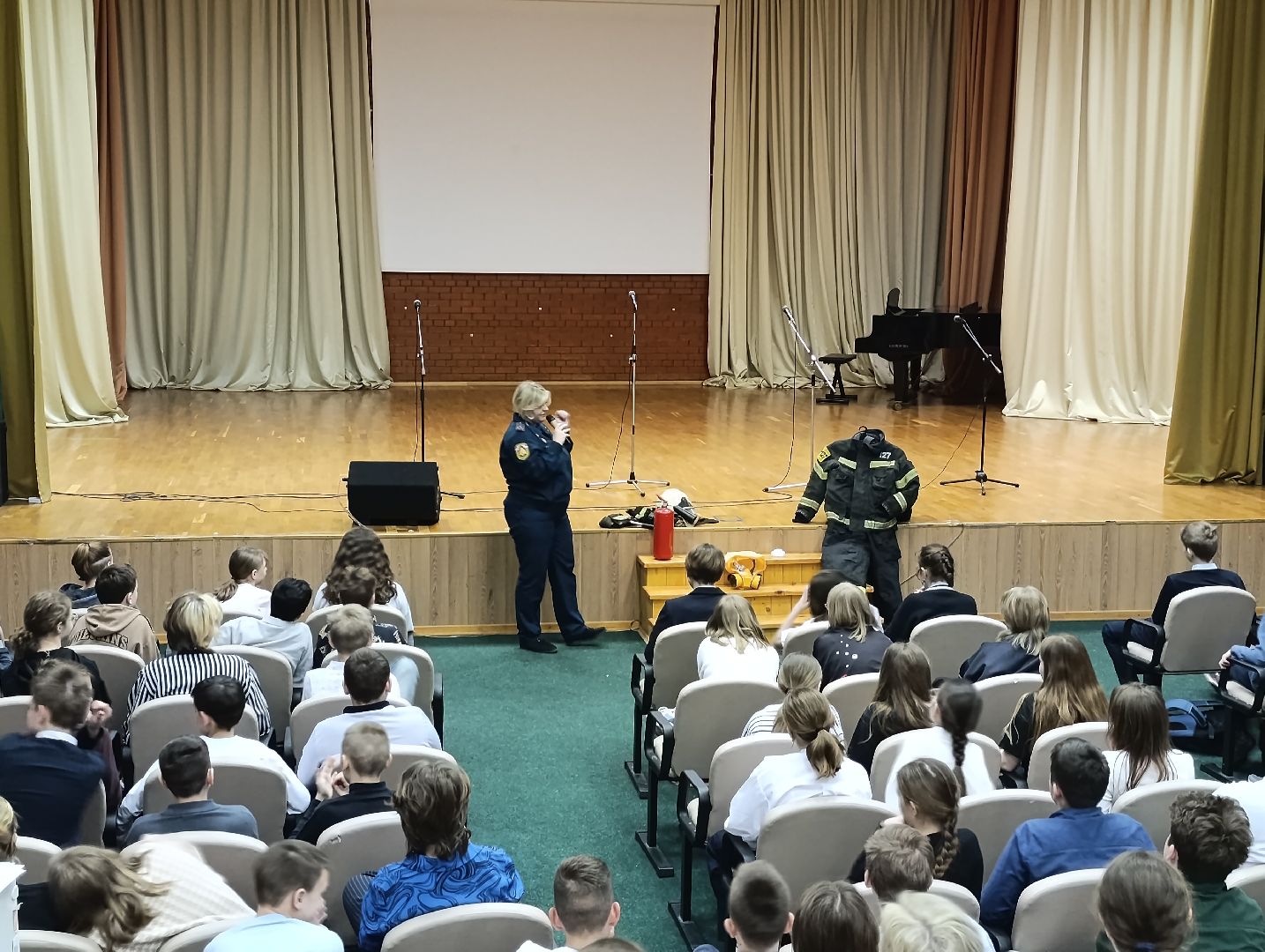 Бронницы, МЧС, Пожарные, Пожарные в школе,