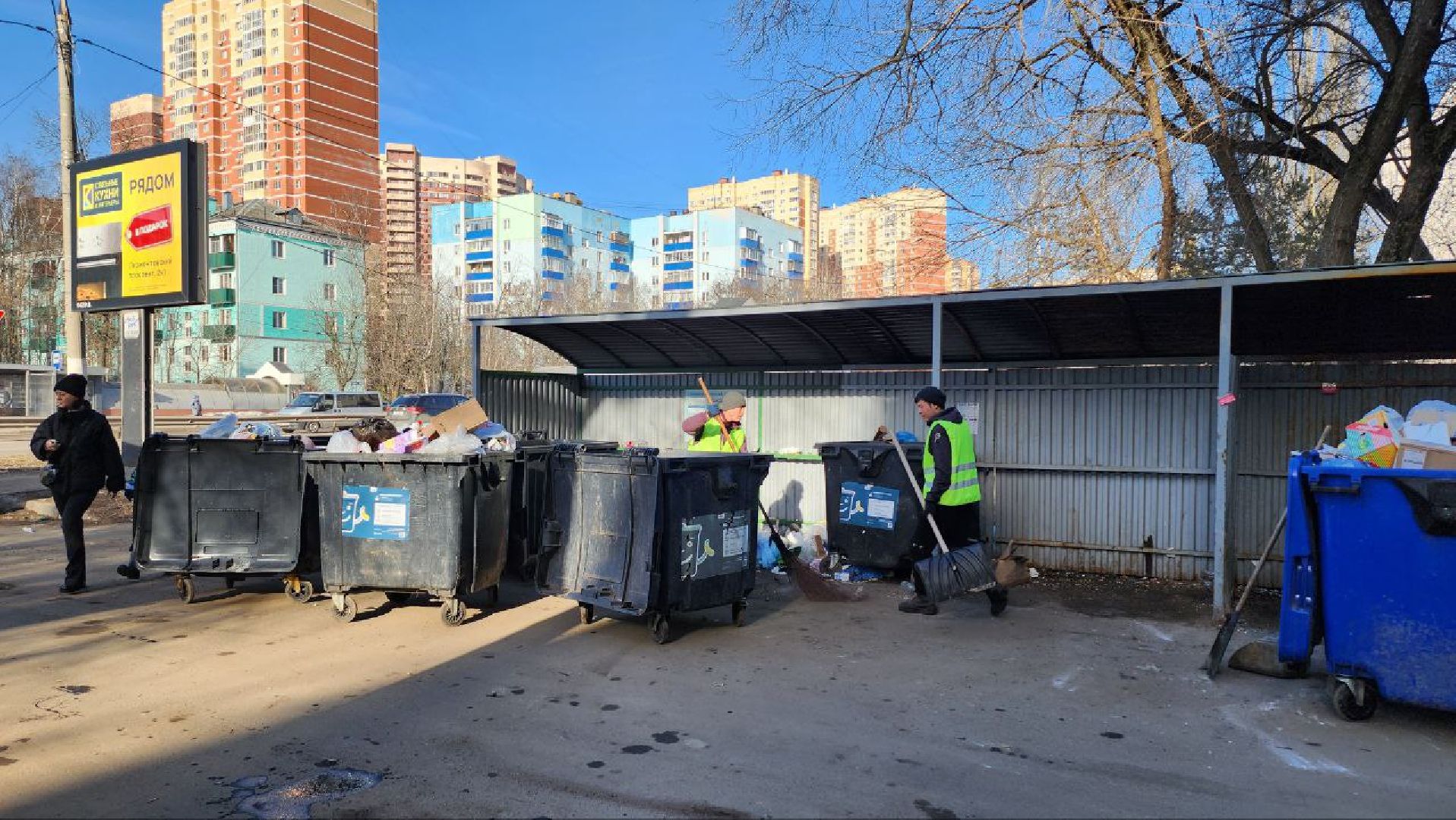 Люберцы, вывоз мусора, контейнерная площадка,