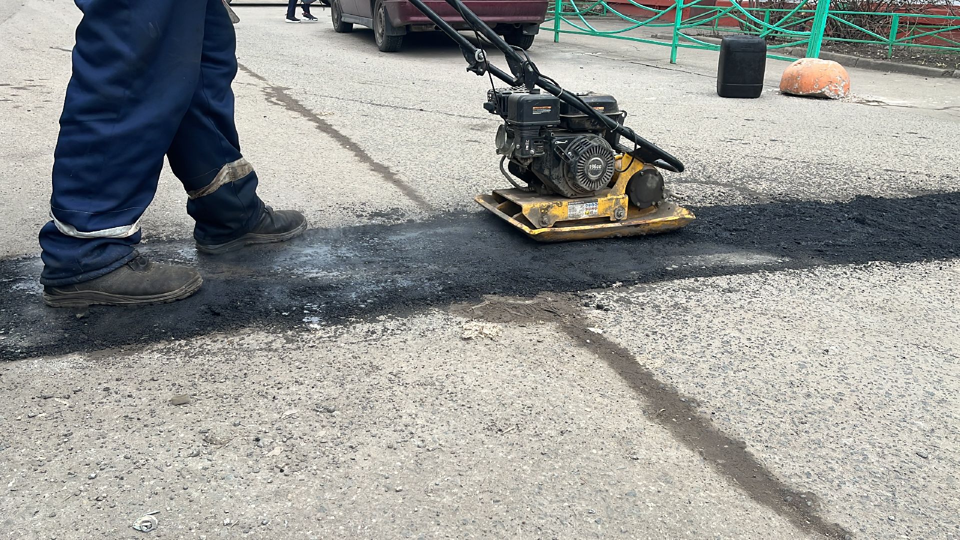 ремонт дорог, ремонт дороги, ямочный ремонт,