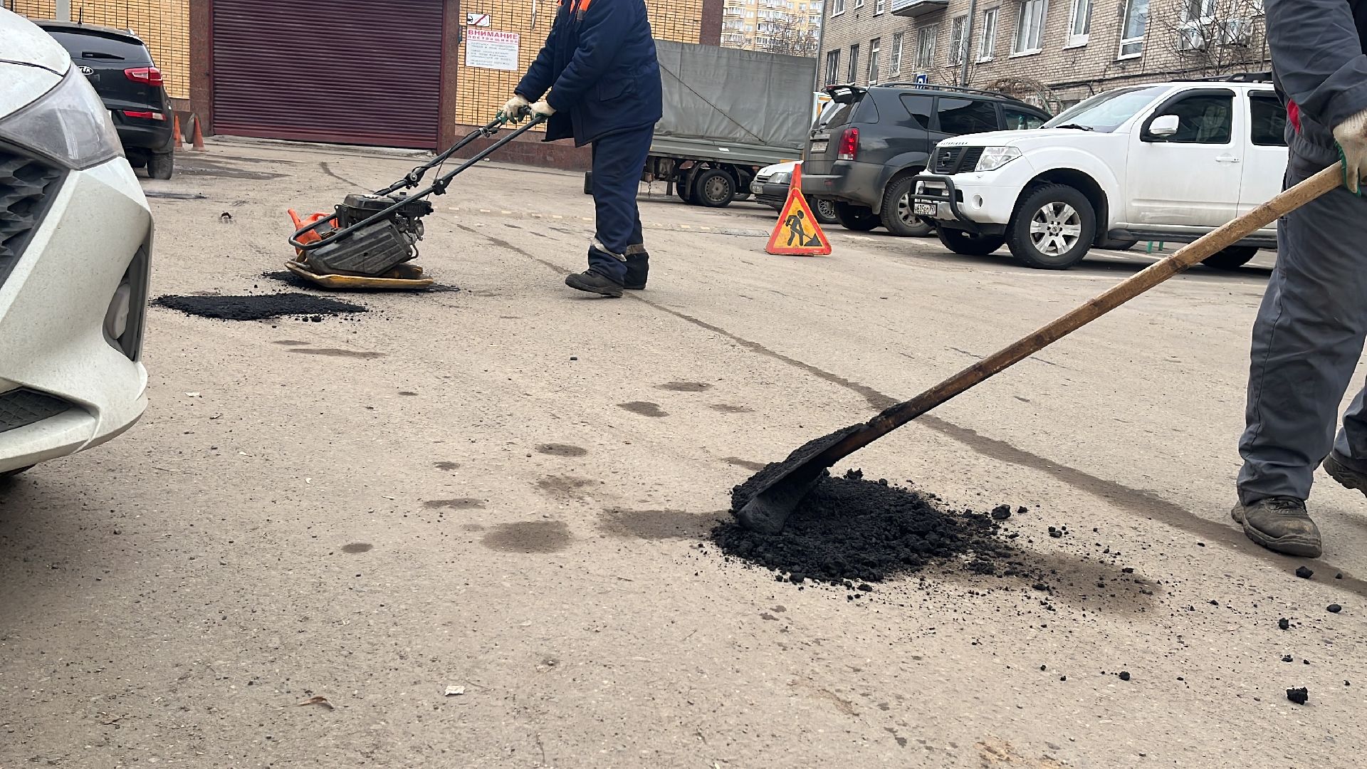 ремонт дорог, ремонт дороги, ямочный ремонт,