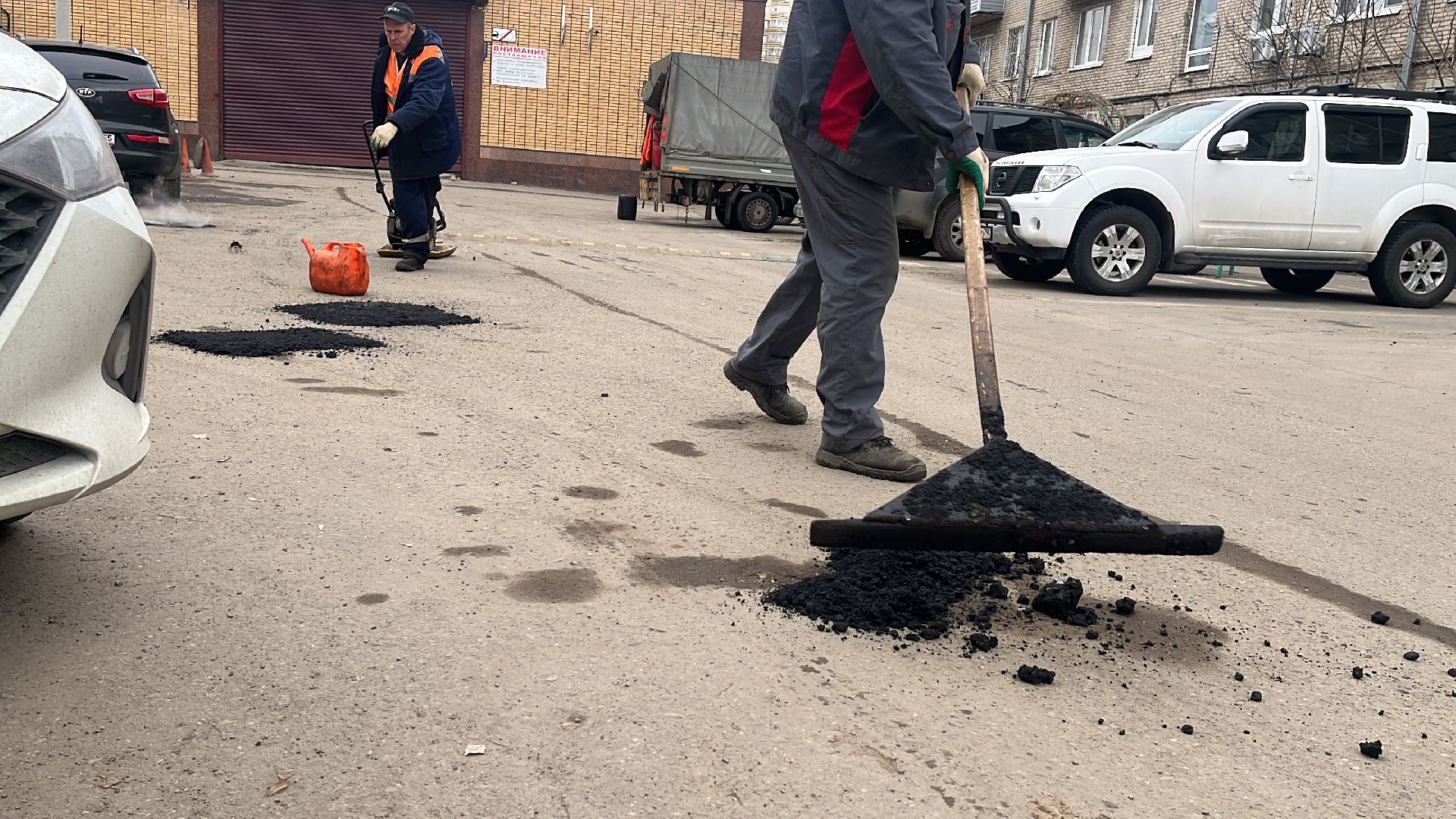 ремонт дорог, ремонт дороги, ямочный ремонт,