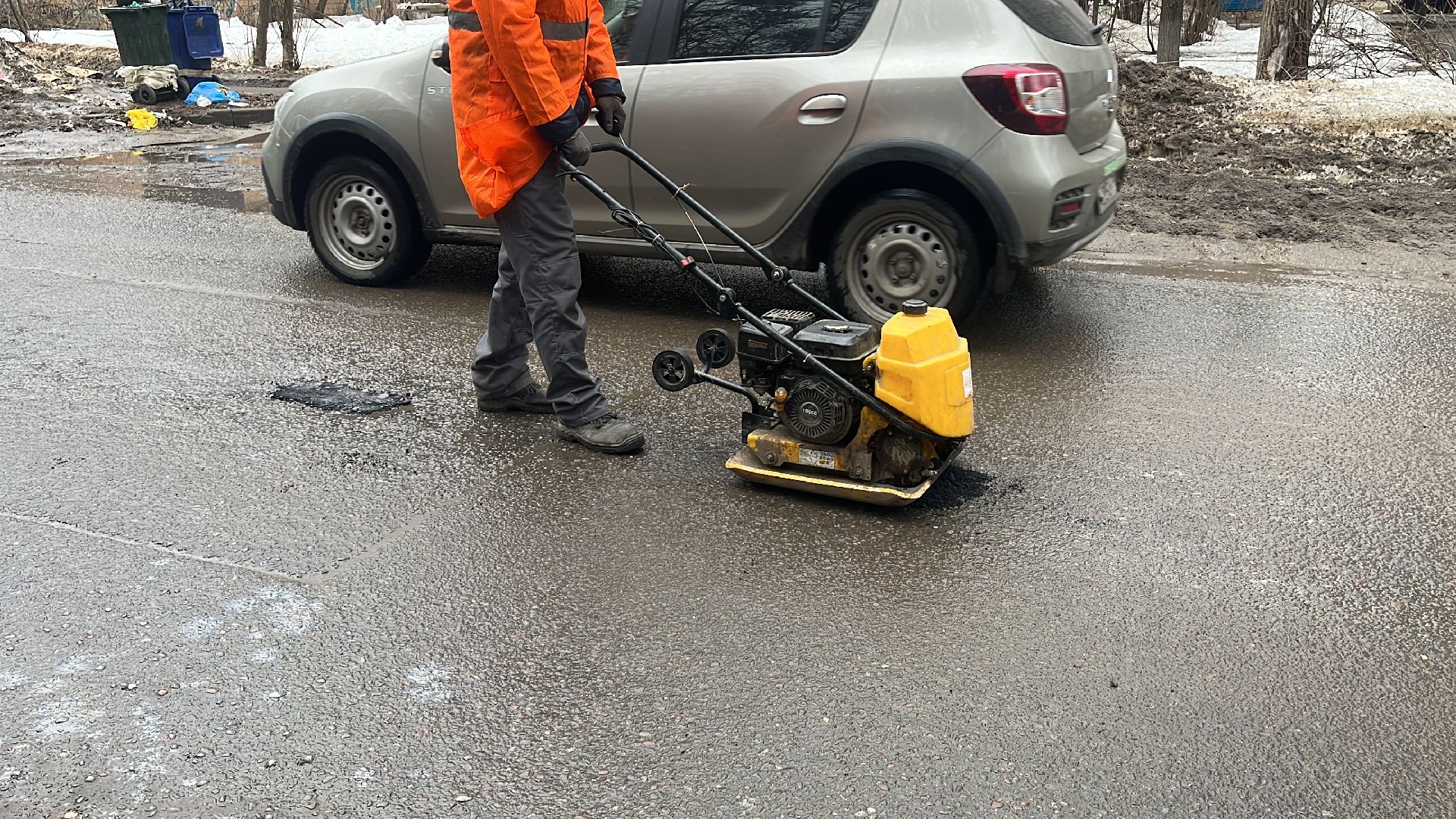 ремонт дорог, ремонт дороги, ямочный ремонт, ямы,