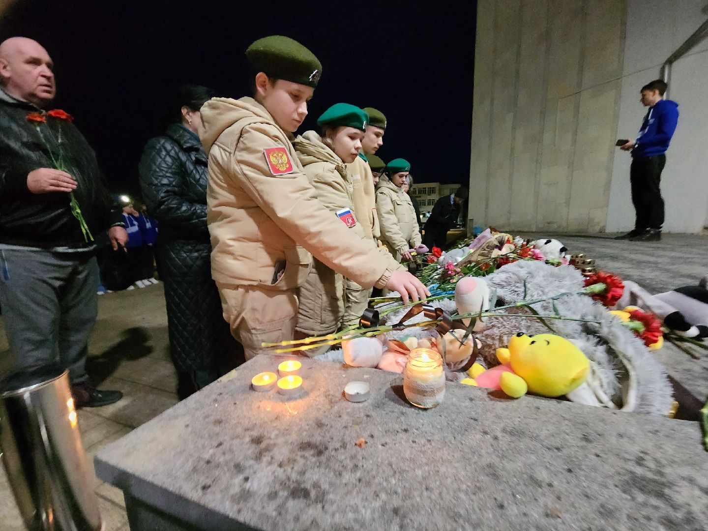 теракт, теракт в крокус сити холле, журавли, акция журавли, память о погибших, память погибших, руза скорбит, Руза,