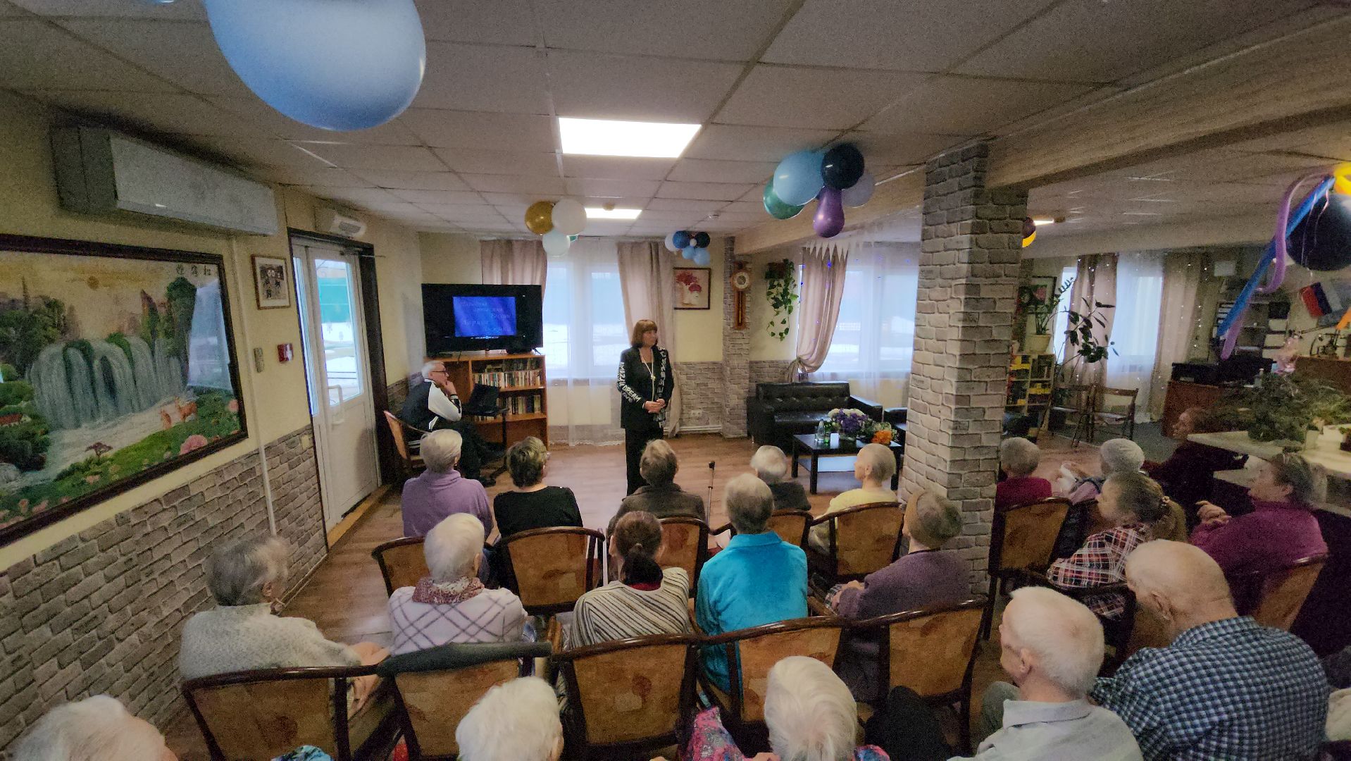 Творческий вечер, пансионат, пенсионеры, руза, рузский городской округ, Лариса Лужина, актриса,