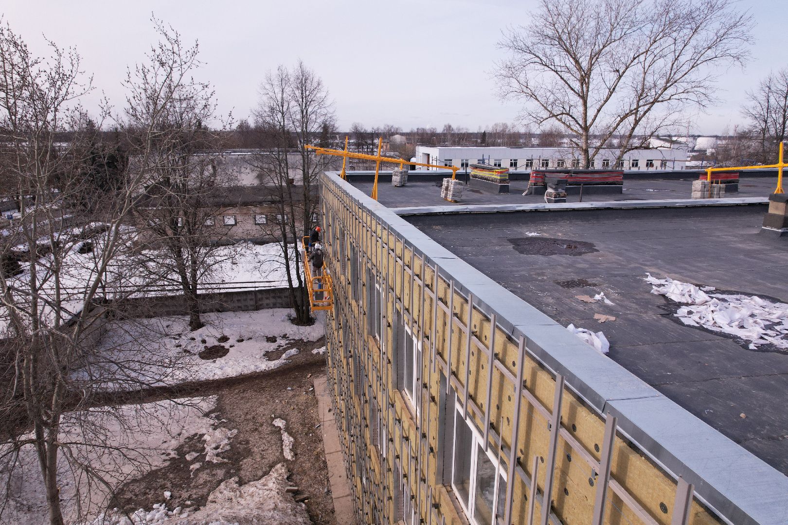 видео с коптера, школа, щёлково,