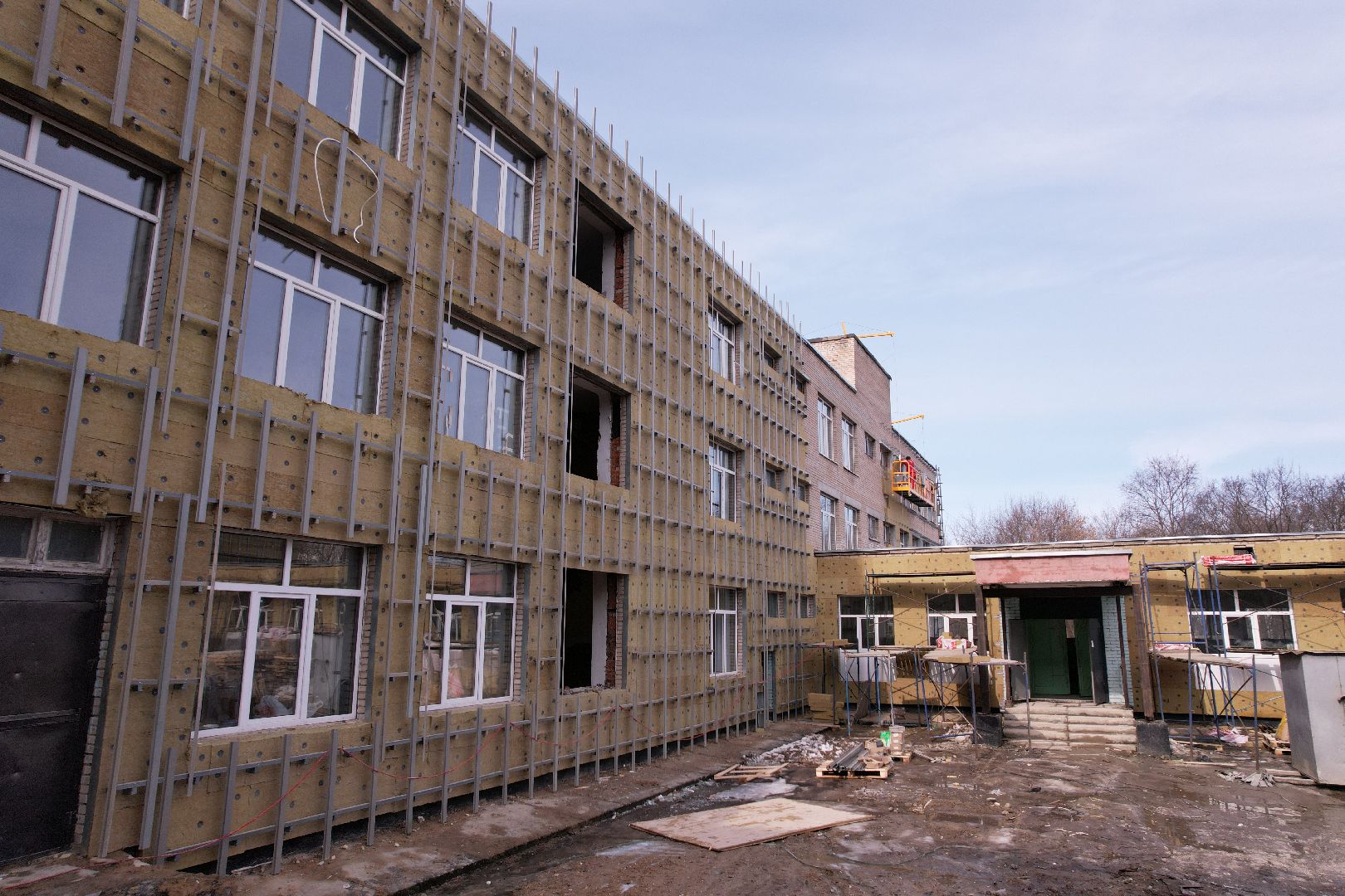 видео с коптера, школа, щёлково,