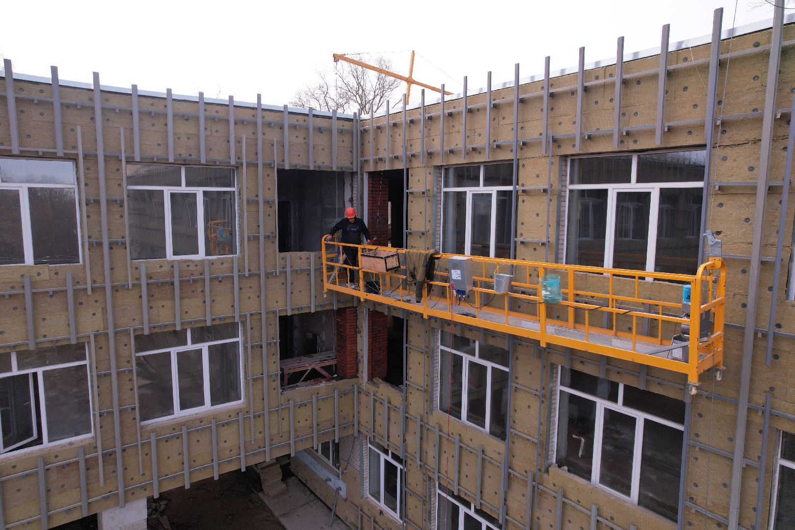 видео с коптера, школа, щёлково,