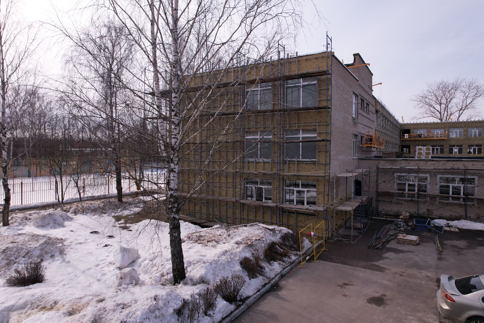 видео с коптера, школа, щёлково,