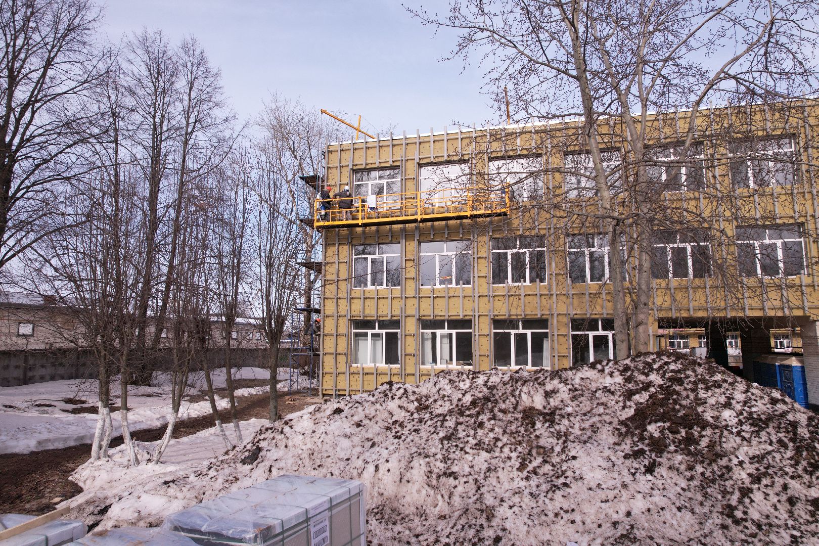 видео с коптера, школа, щёлково,