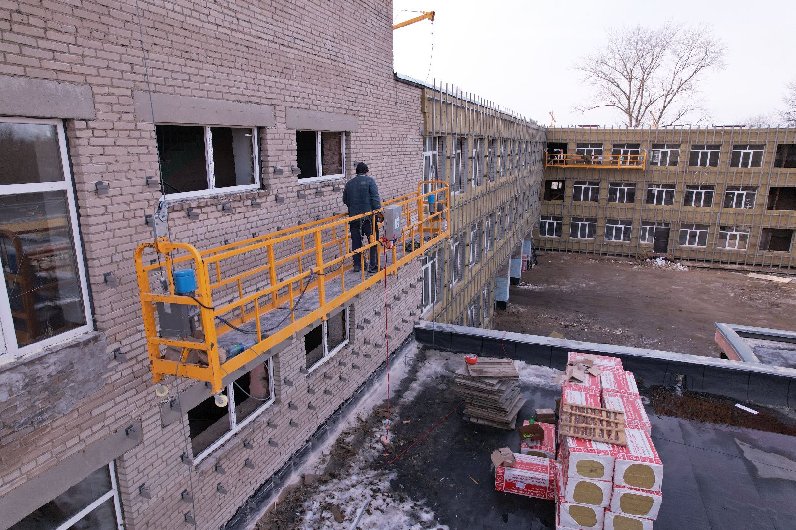 видео с коптера, школа, щёлково,