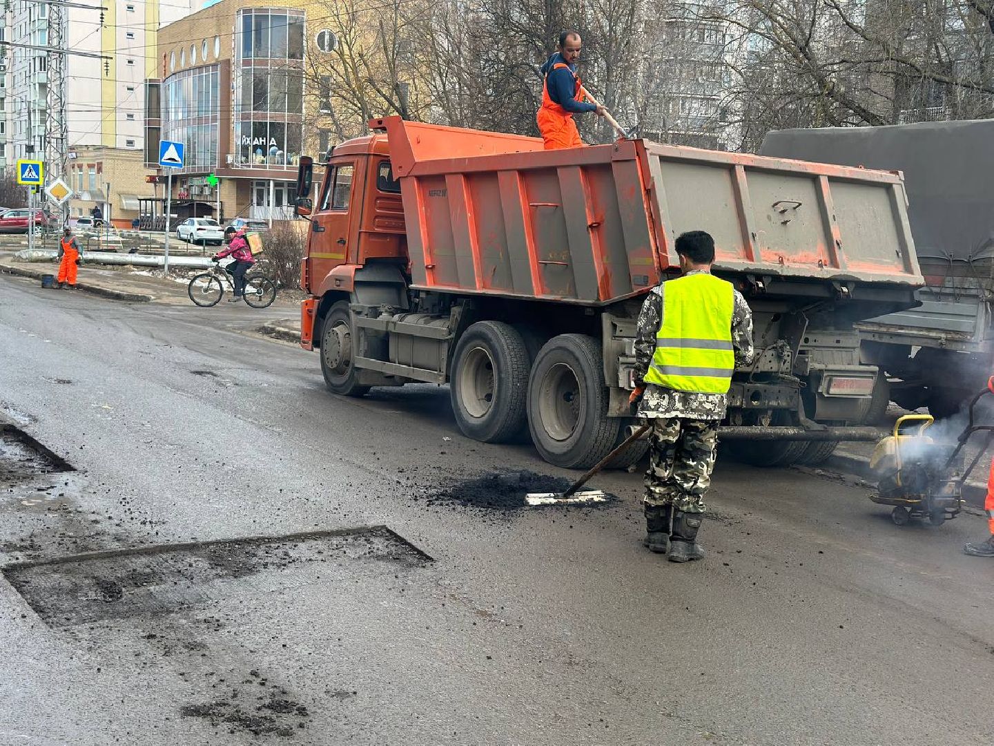 дороги подмосковья, Ремонт, ямы, ямочный ремонт,