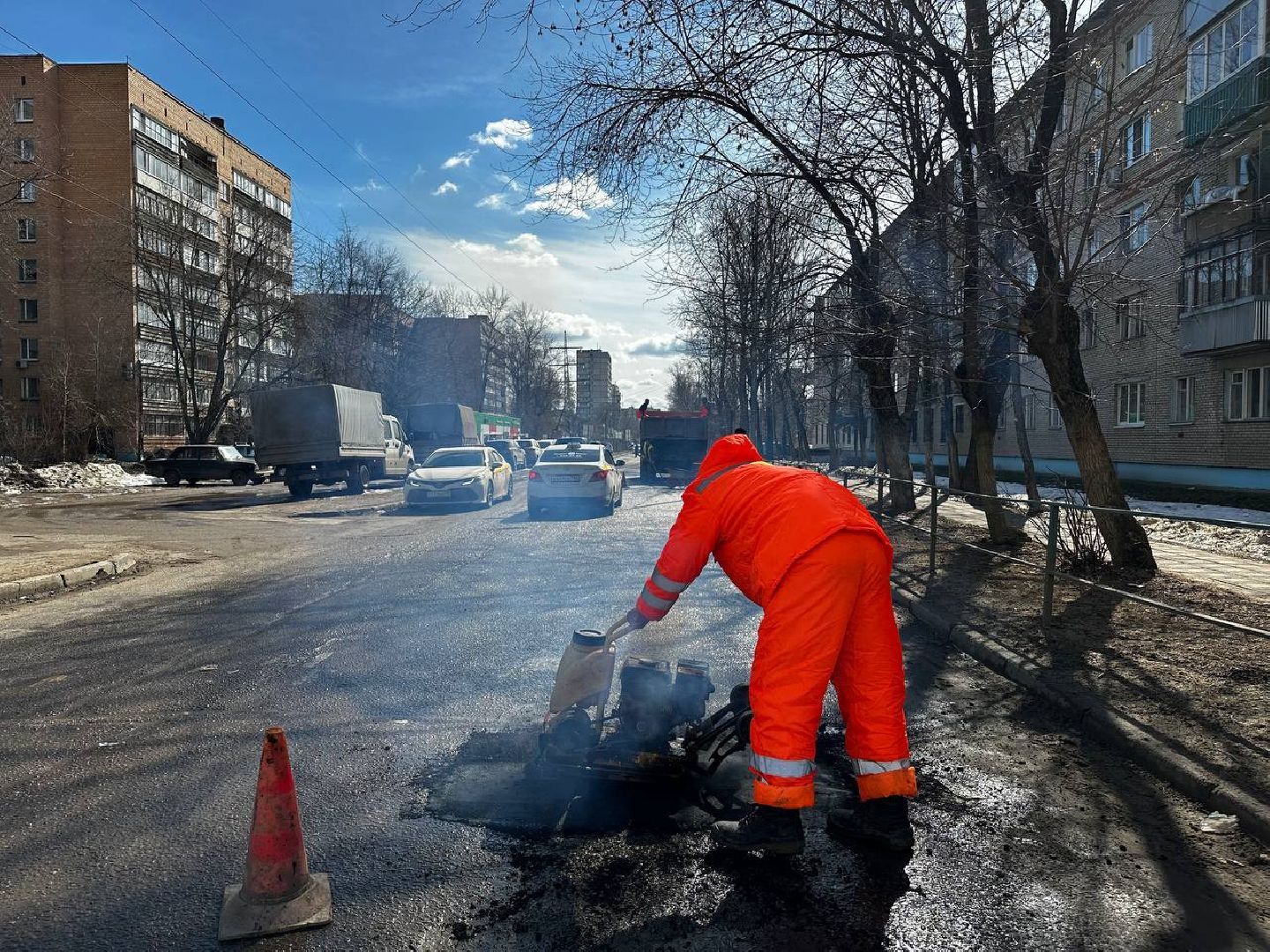 дороги подмосковья, Ремонт, ямы, ямочный ремонт,