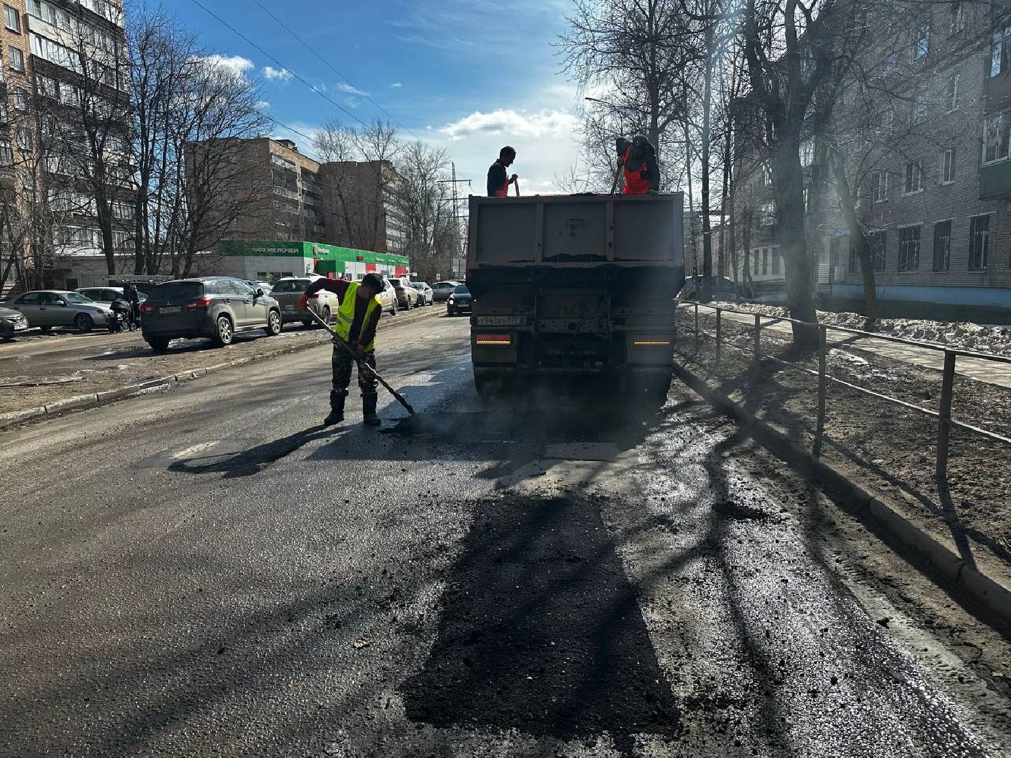 дороги подмосковья, Ремонт, ямы, ямочный ремонт,