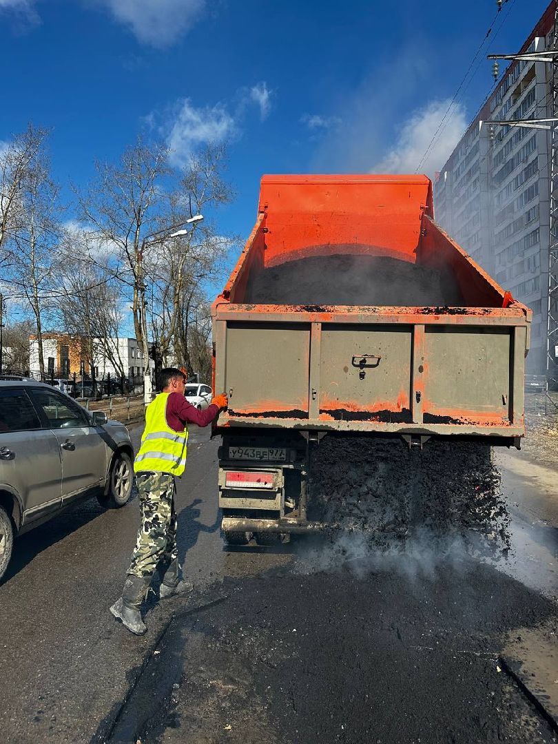 дороги подмосковья, Ремонт, ямы, ямочный ремонт,