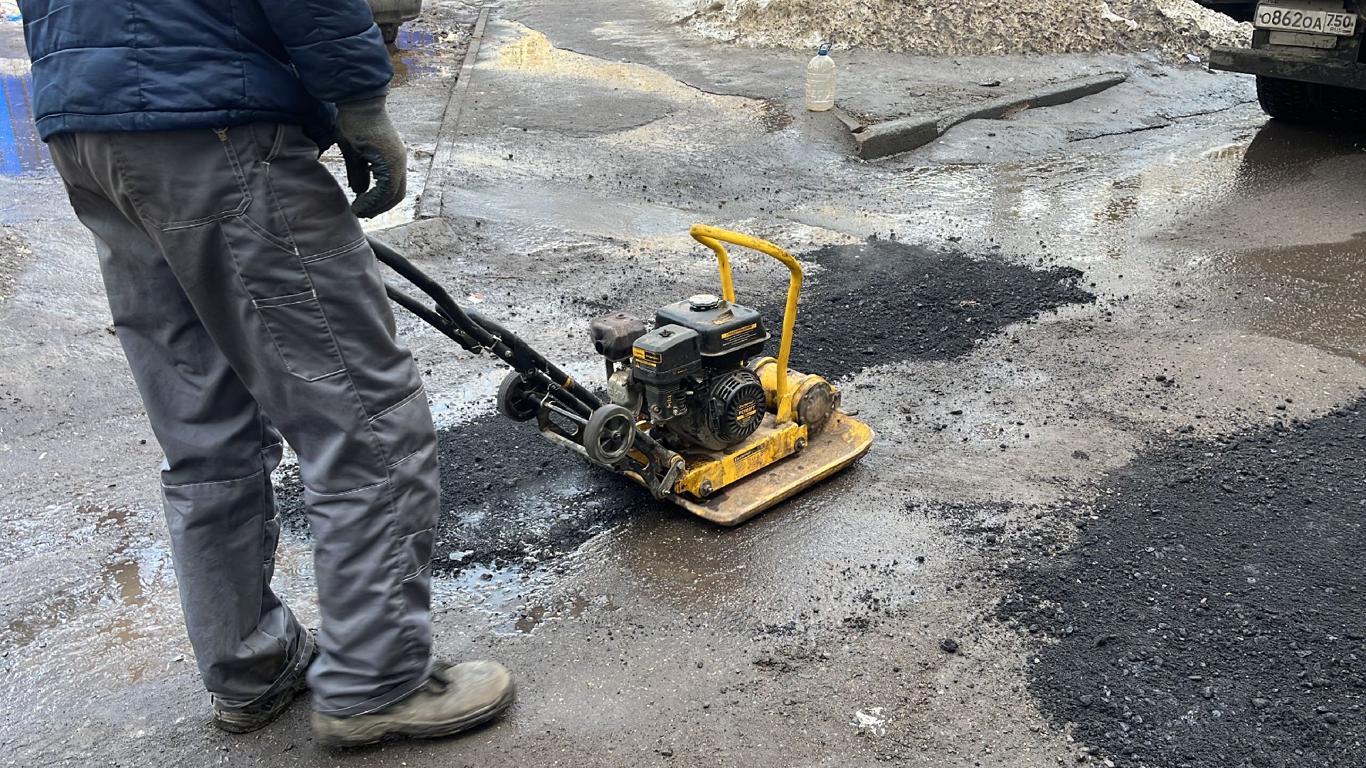 ремонт дорог, ремонт дороги, ямочный ремонт,