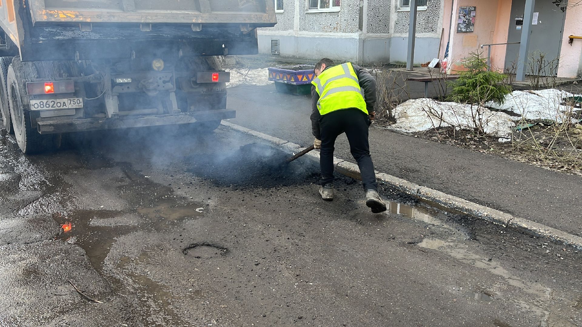 ремонт дорог, ремонт дороги, ямочный ремонт,