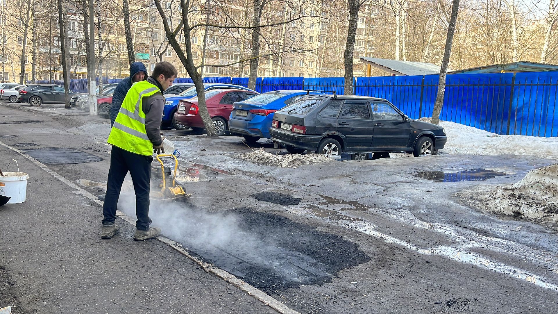 ремонт дорог, ремонт дороги, ямочный ремонт,