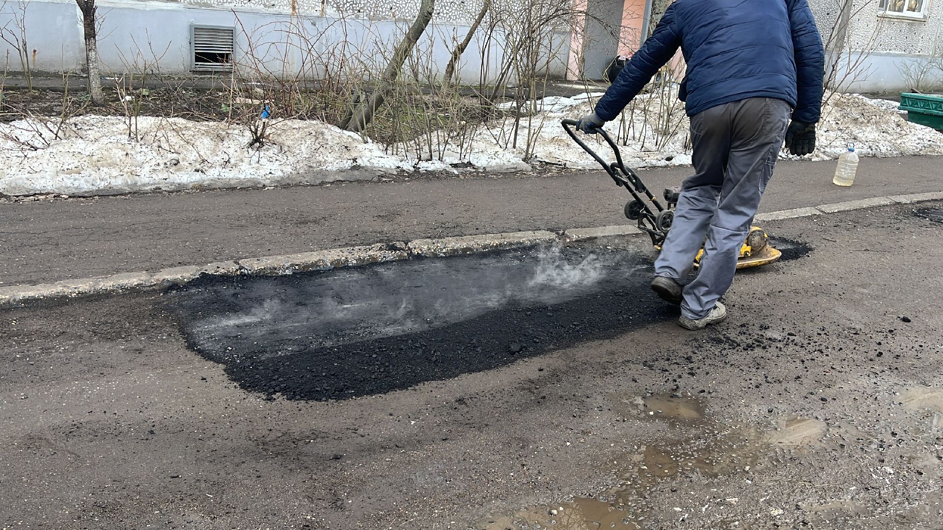 ремонт дорог, ремонт дороги, ямочный ремонт,