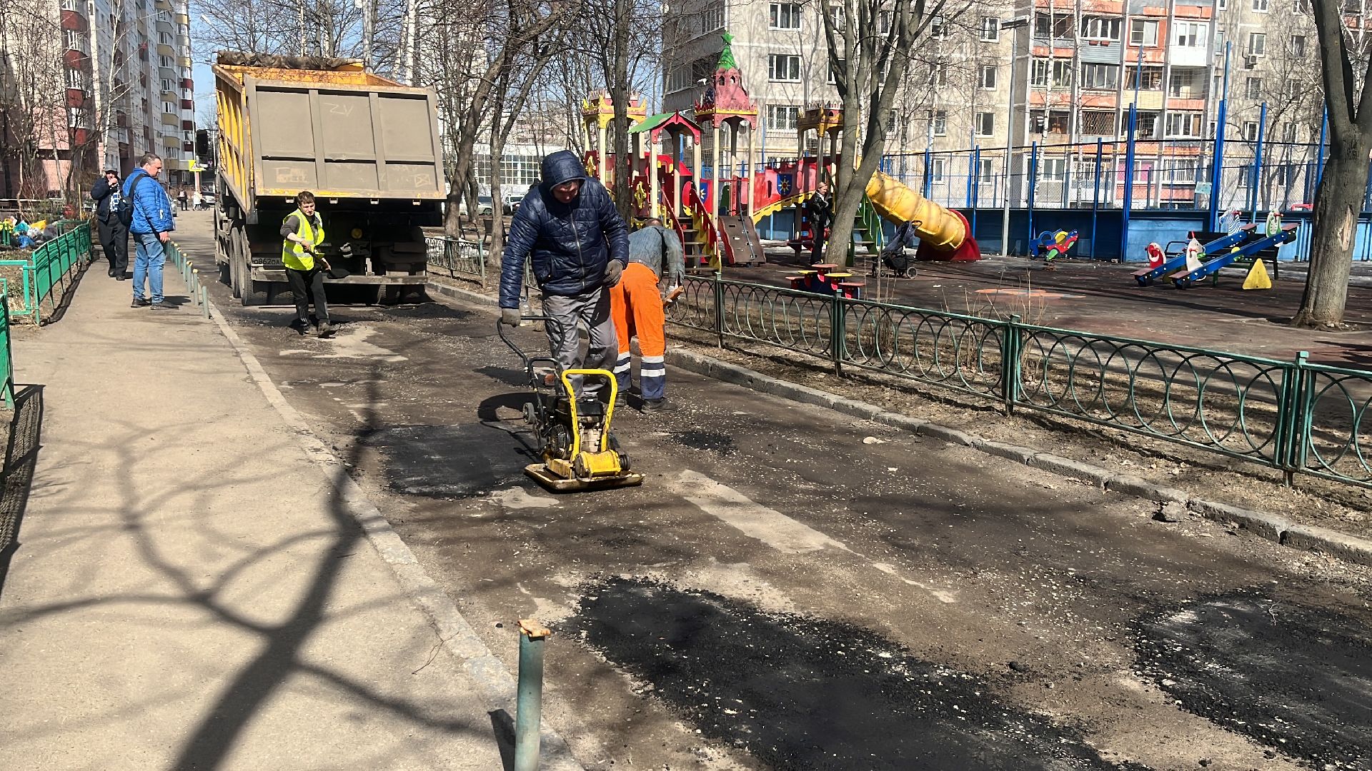 ремонт дорог, ремонт дороги, ямочный ремонт,