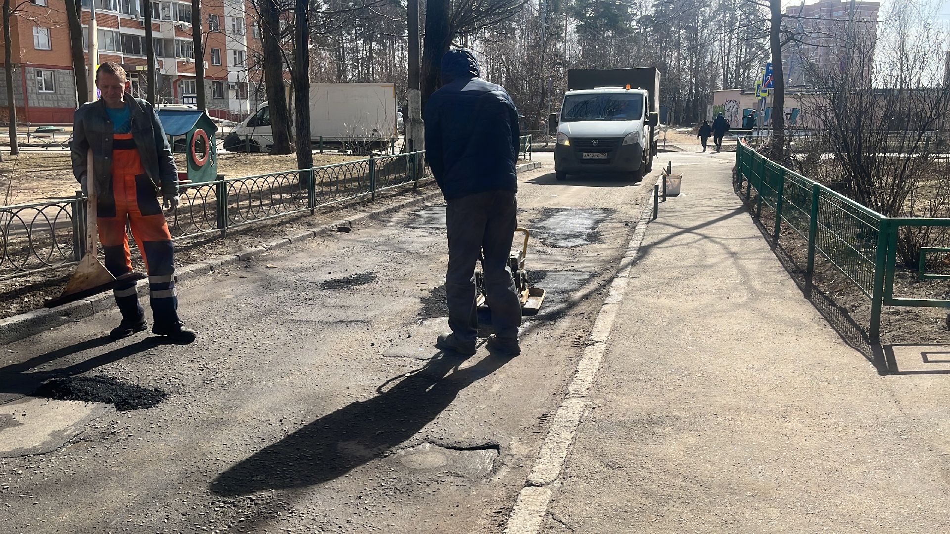 ремонт дорог, ремонт дороги, ямочный ремонт,