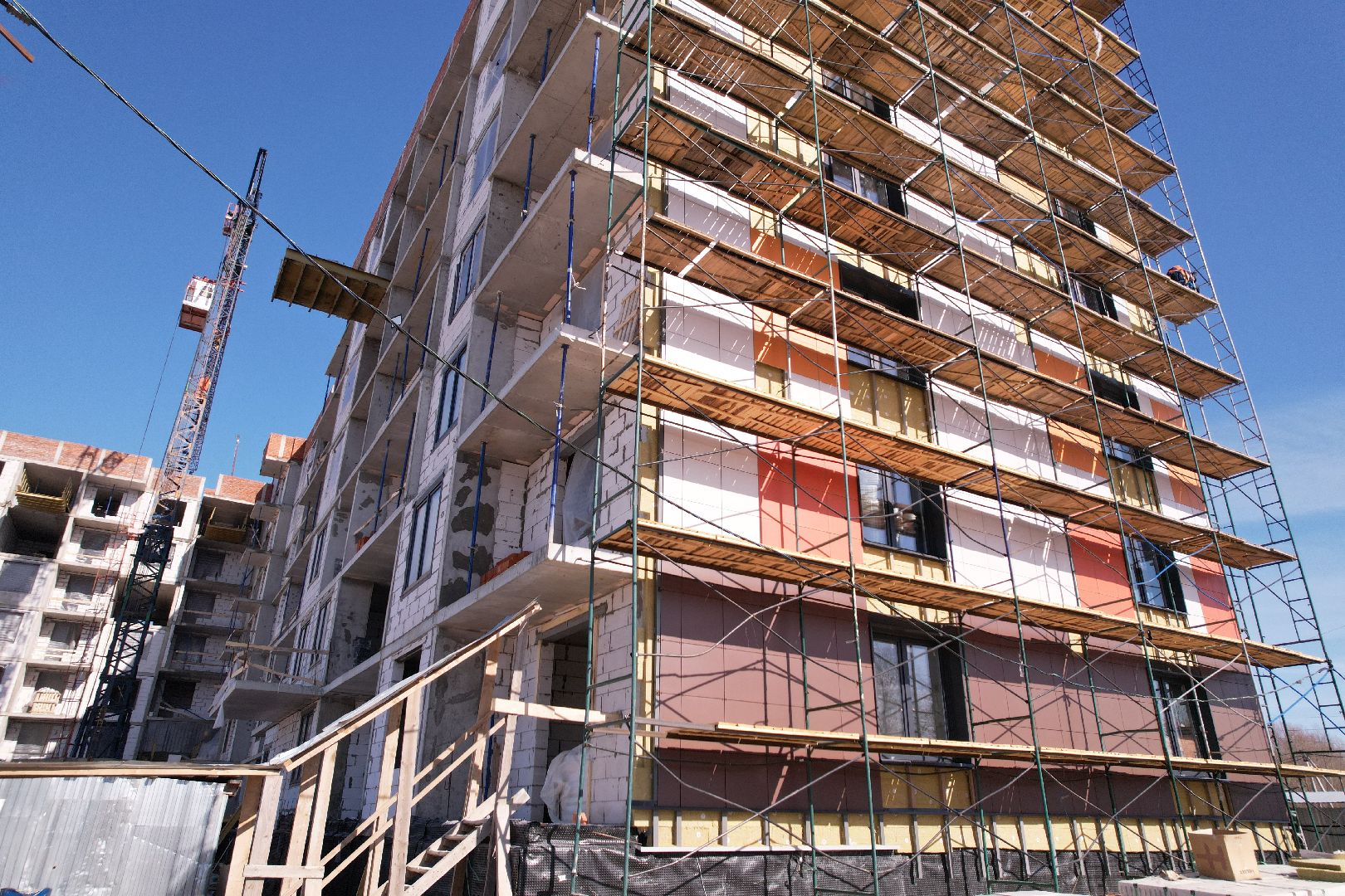 шатура, видео с коптера, строительство, расселение аварийного жилья,