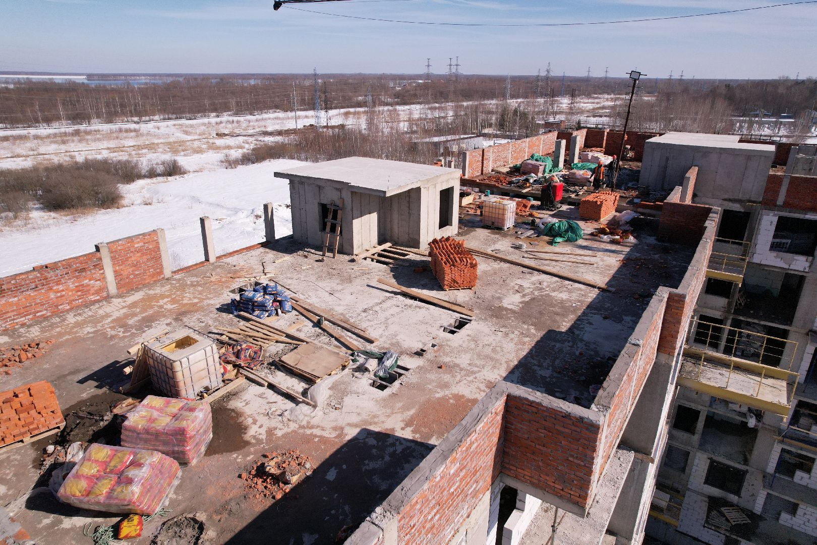 шатура, видео с коптера, строительство, расселение аварийного жилья,