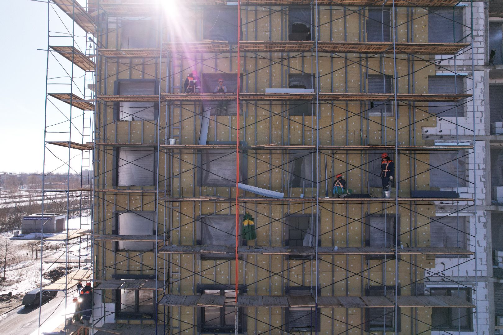 шатура, видео с коптера, строительство, расселение аварийного жилья,