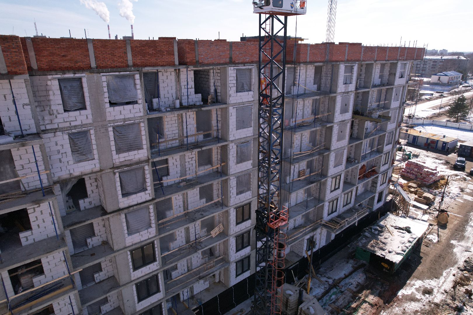 шатура, видео с коптера, строительство, расселение аварийного жилья,