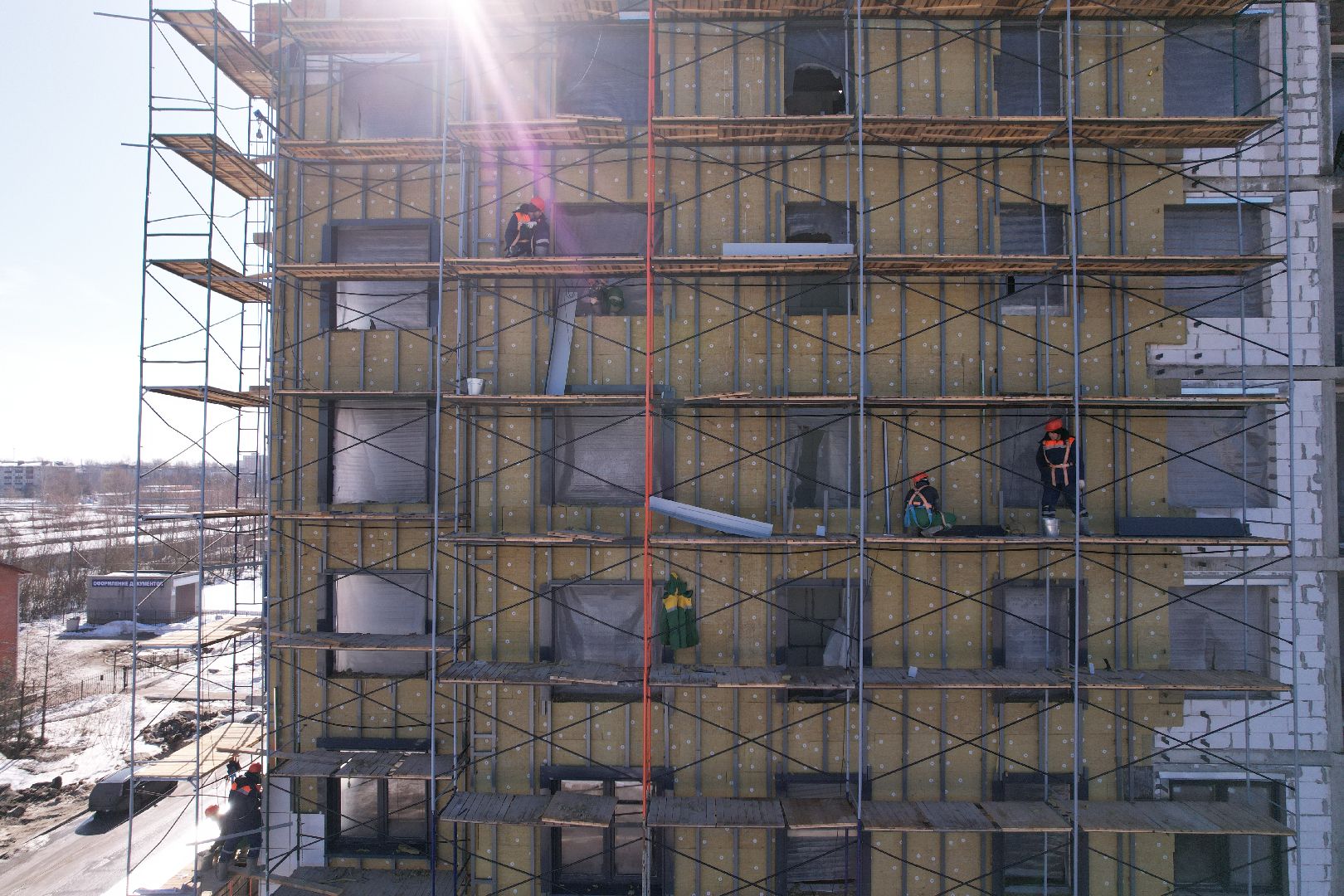 шатура, видео с коптера, строительство, расселение аварийного жилья,