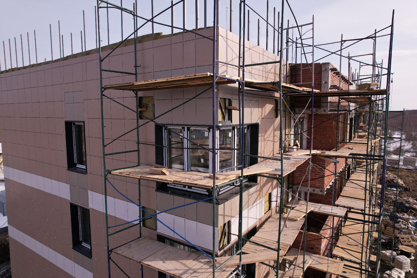 видео с коптера, шатура, расселение аварийного жилья, строительство,