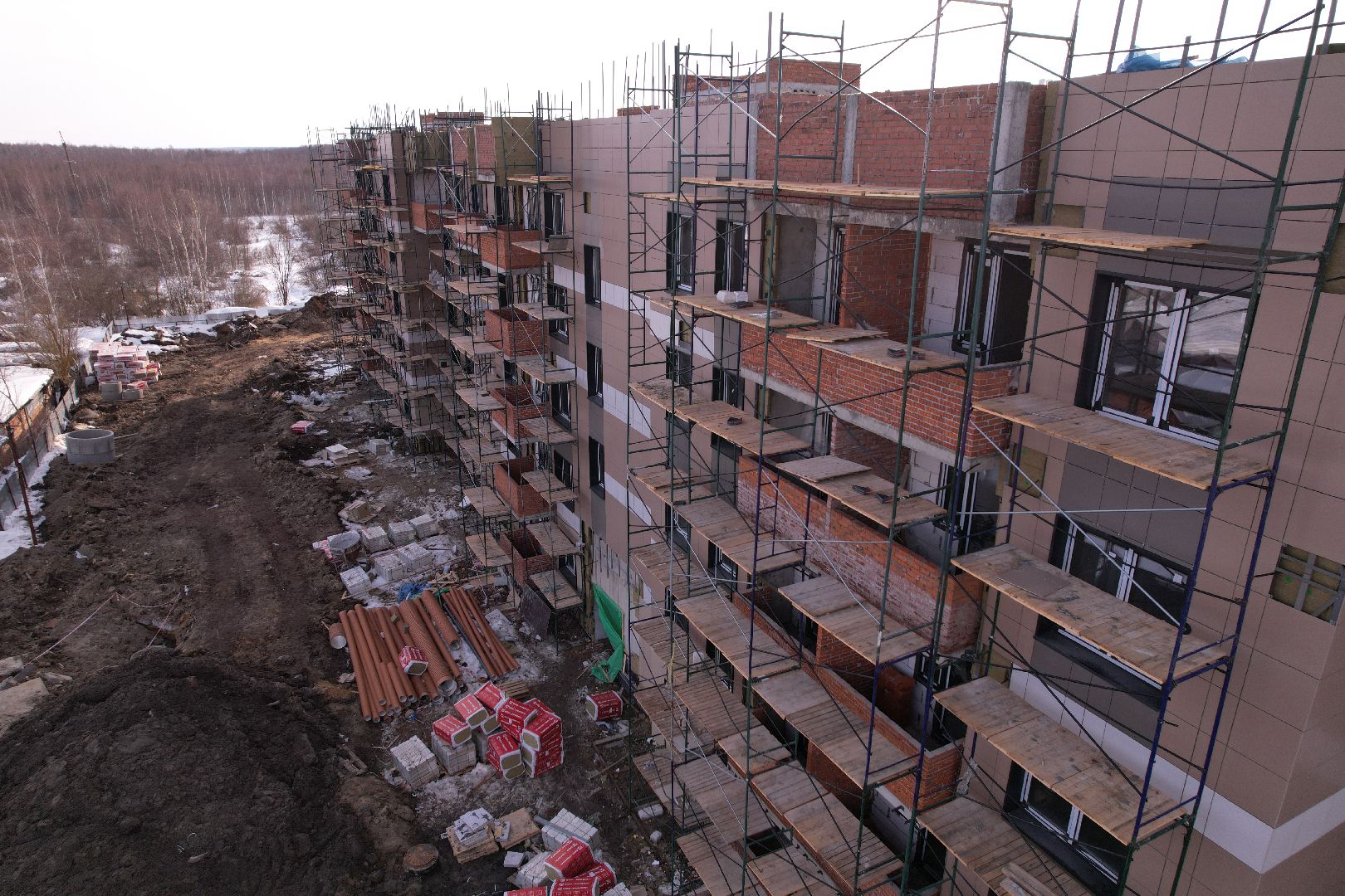 видео с коптера, шатура, расселение аварийного жилья, строительство,