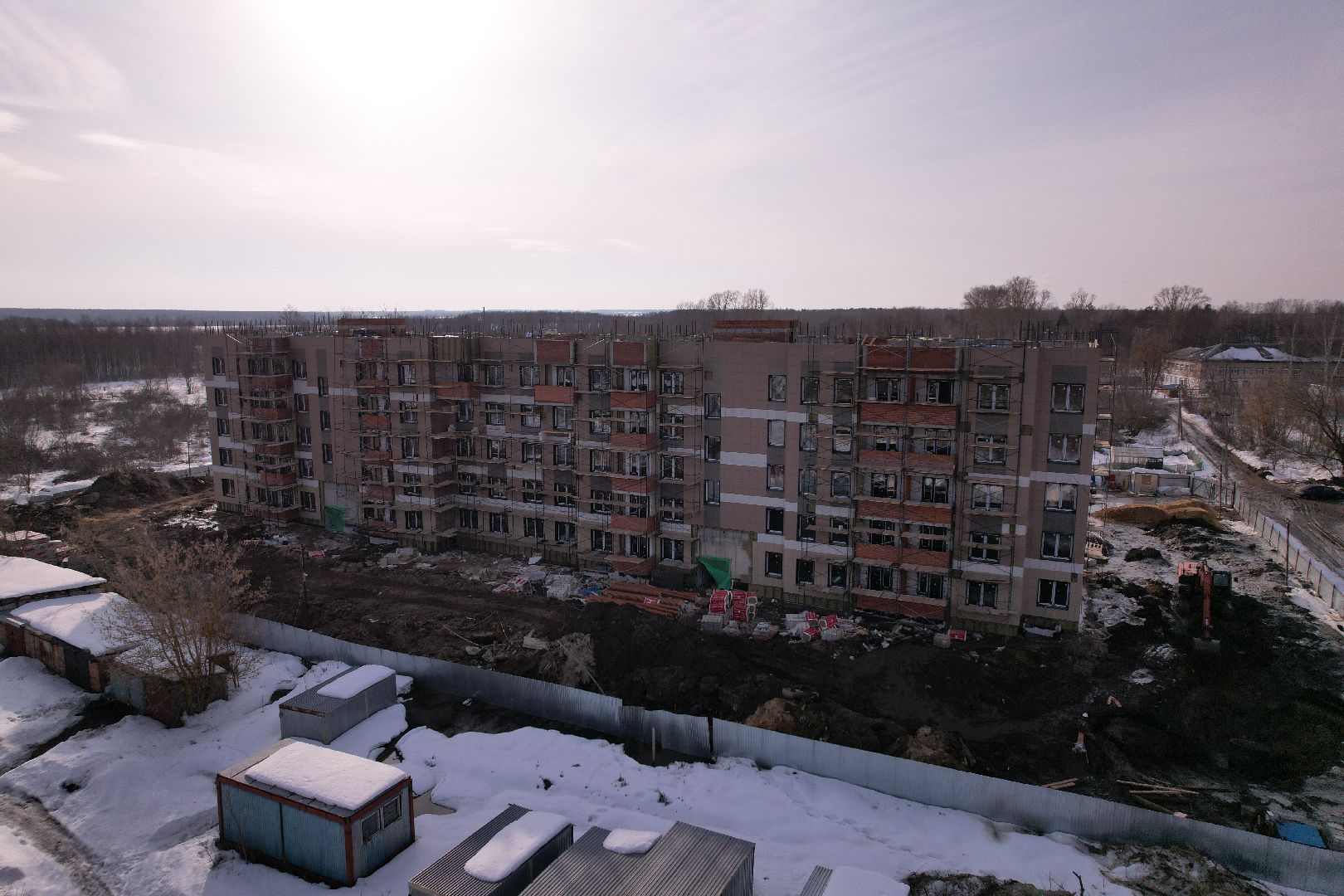 видео с коптера, шатура, расселение аварийного жилья, строительство,