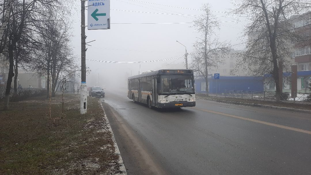 Шатура, туман, изморозь, погода, плохая видимость