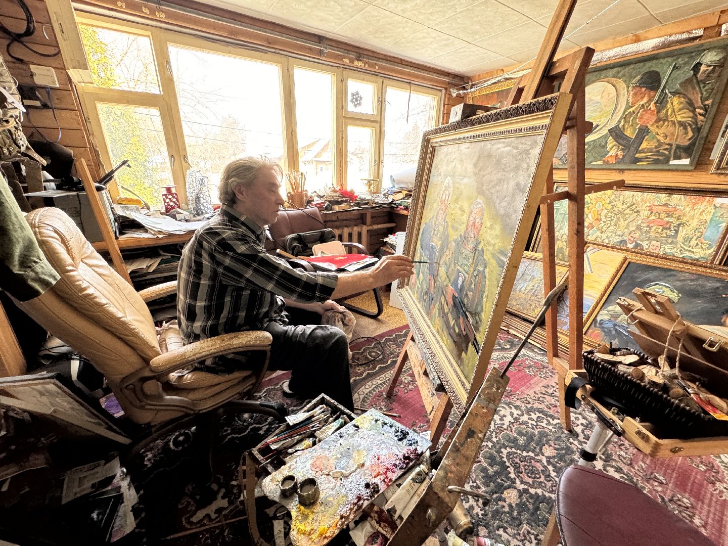 Одинцово, Луганск, Выставка картин, Военная тема,