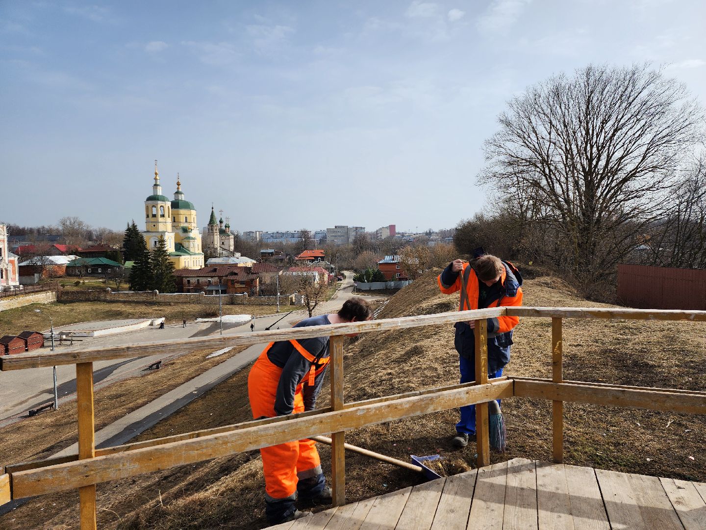 серпухов, подмосковье, благоуйстройство, соборная гора, комбинат благоустройства,