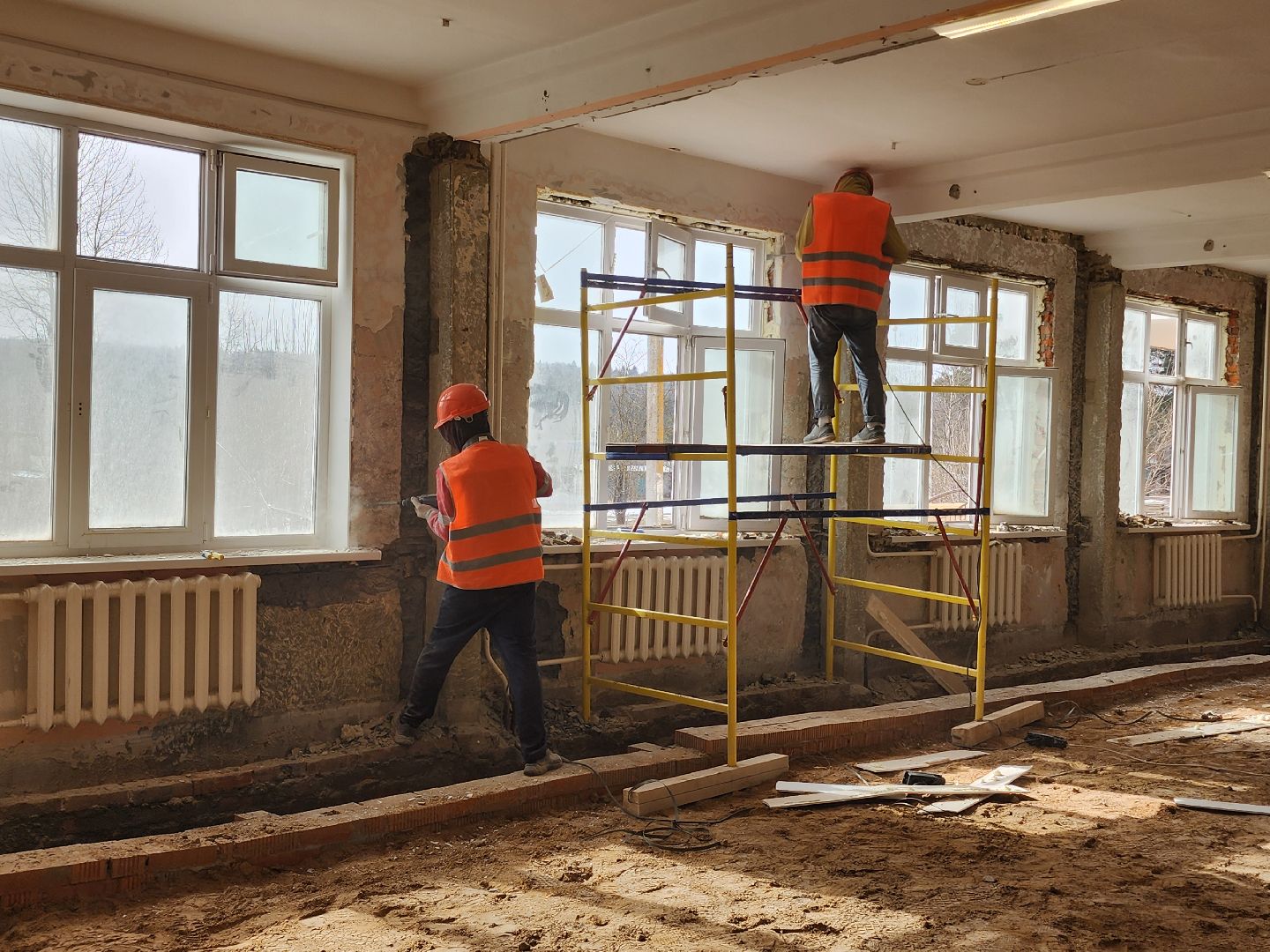 капитальный ремонт, капремонт школы,