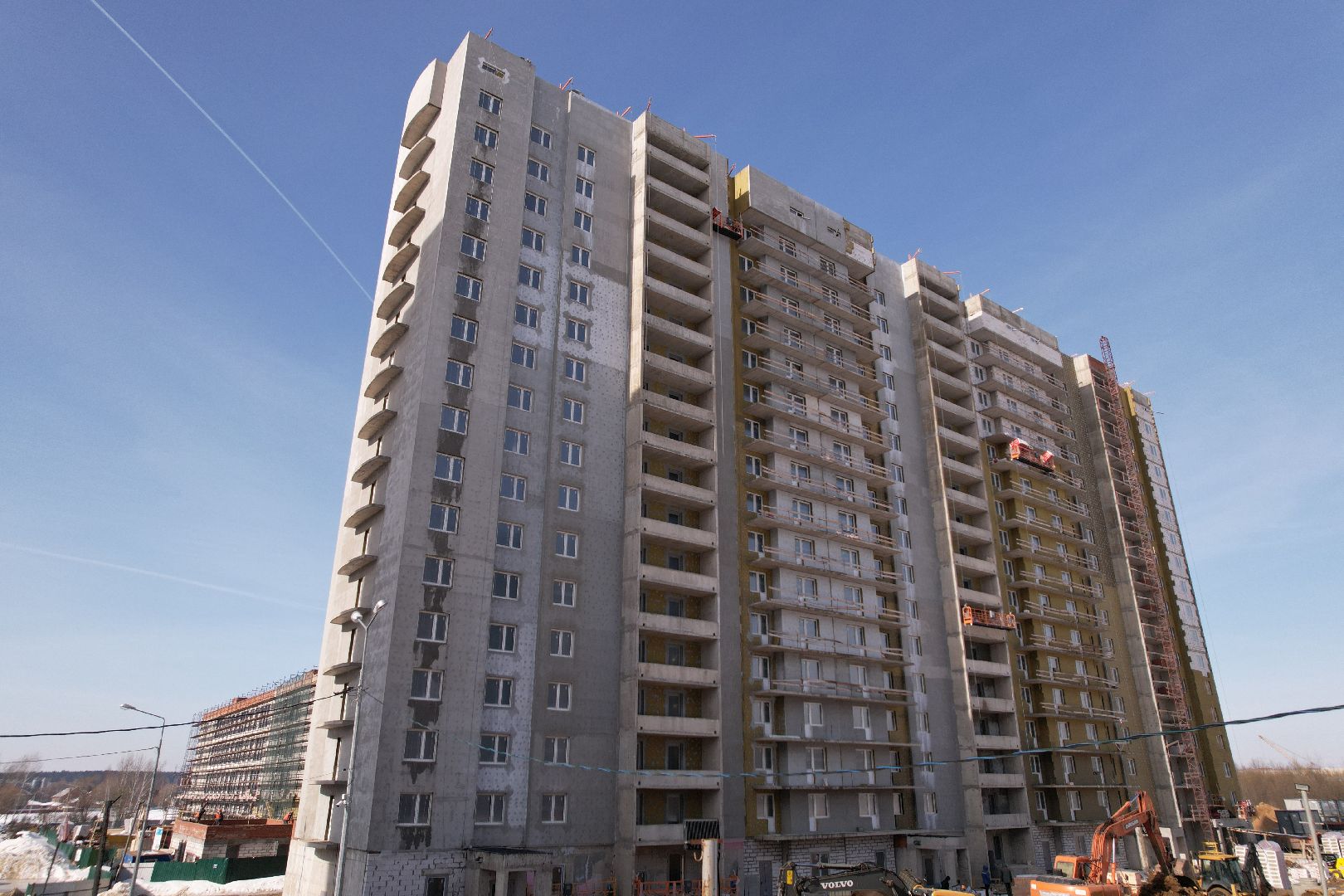 видео с коптера, дом, строительство, жилье,