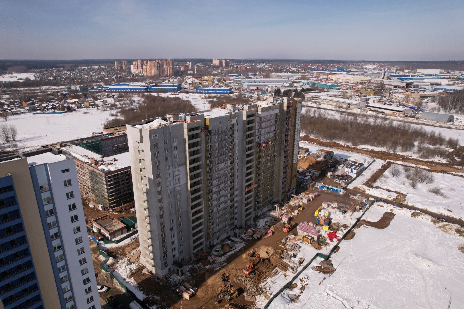 видео с коптера, дом, строительство, жилье,