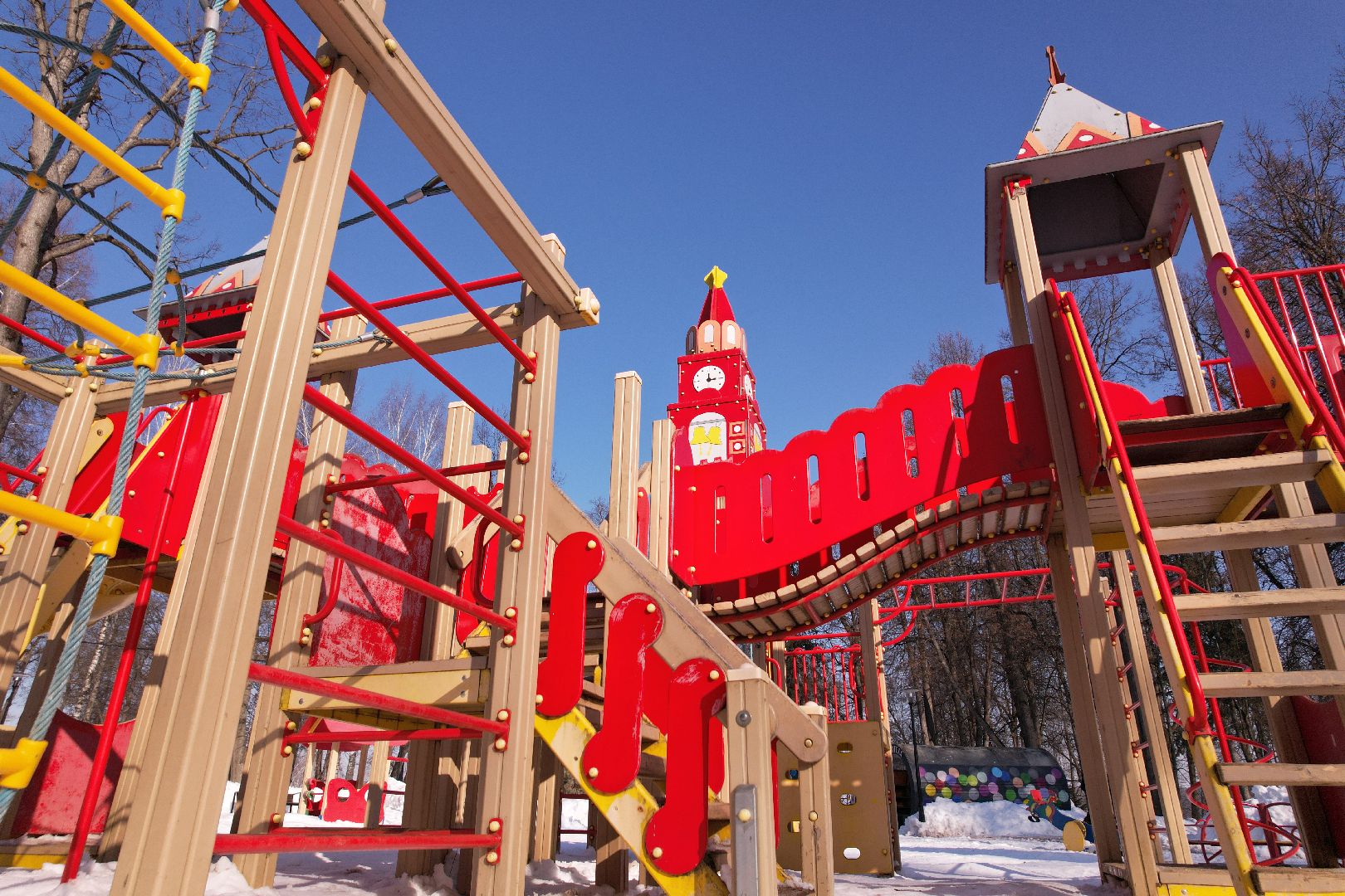 видео с коптера, парк, пруды,