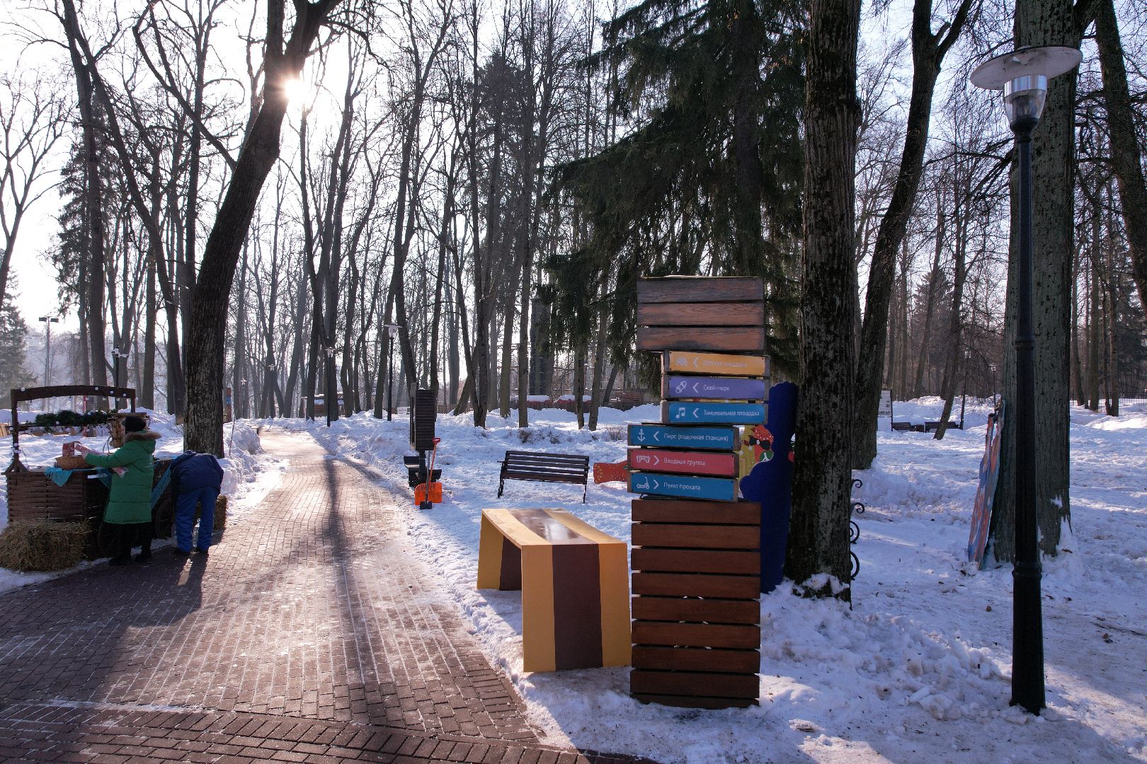 видео с коптера, парк, пруды,
